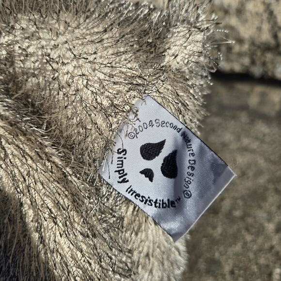 Second Nature Design Simply Irresistible Gray Sad Teddy Bear Plush 2004 - Picture 8 of 9